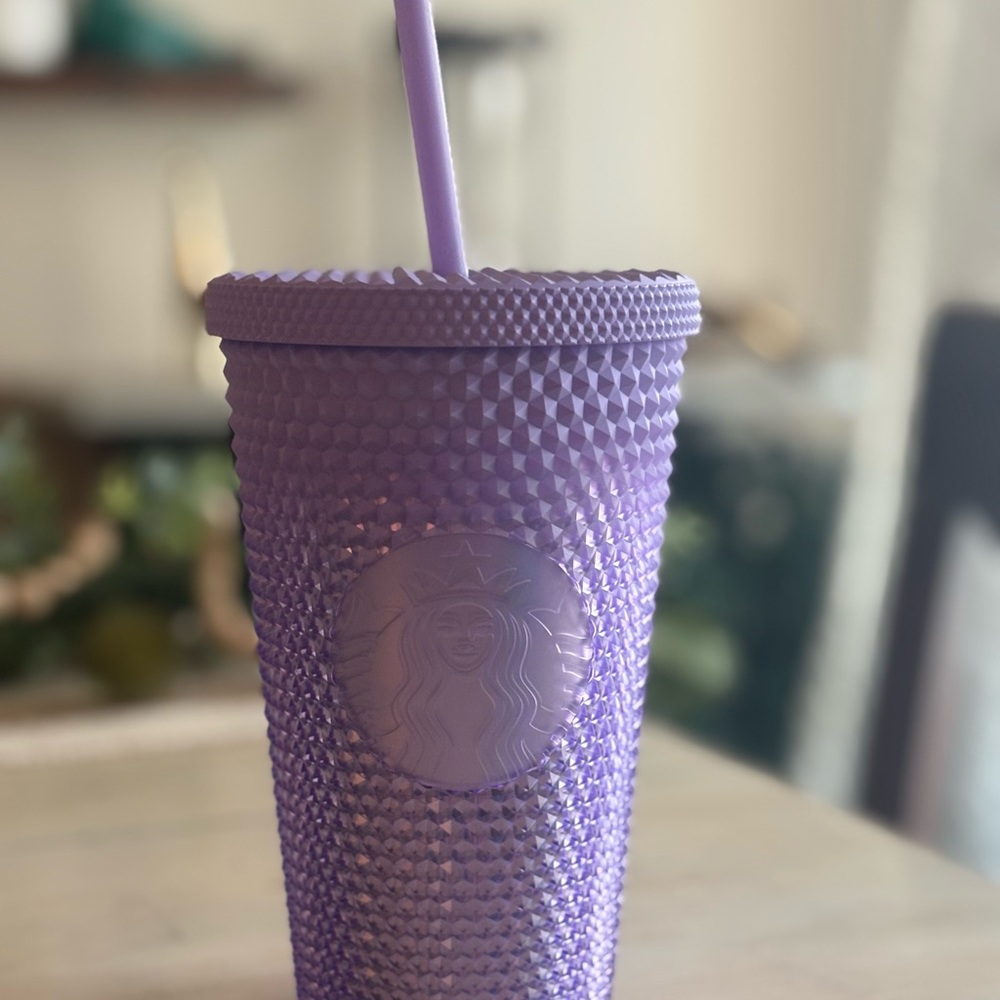 Starbucks ombré Lavender Textured Tumbler with Straw